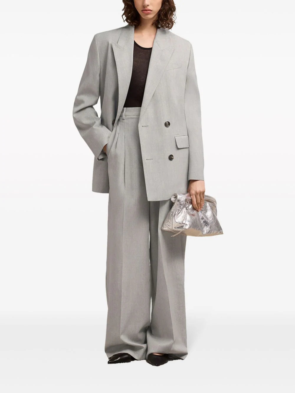 AMI Paris double-breasted virgin wool blazer