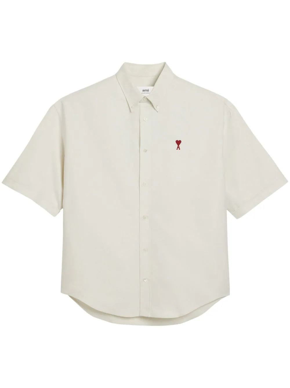 AMI Paris  logo-embroidered cotton shirt