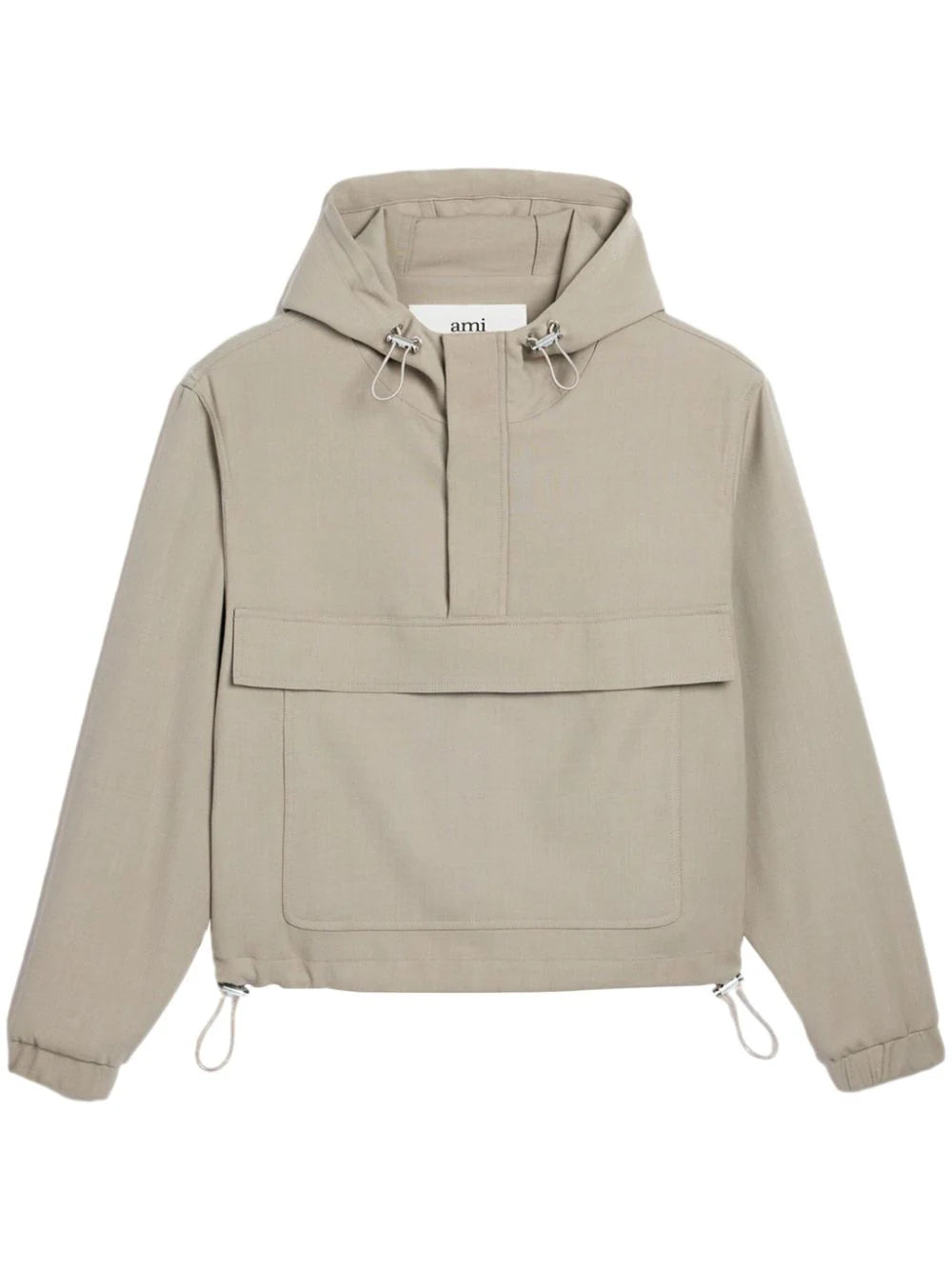 AMI Paris  front-pocket hooded jacket