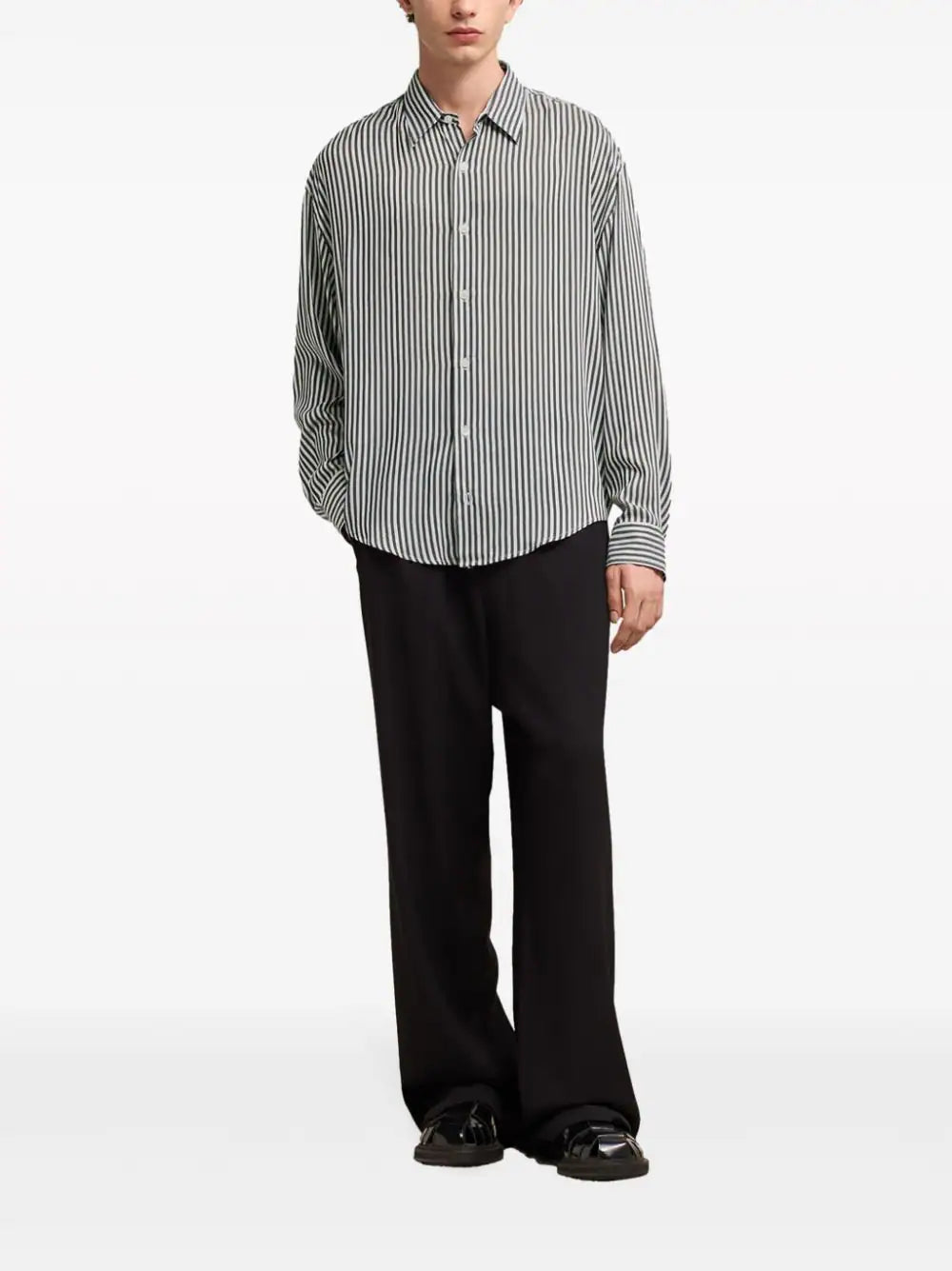 AMI Paris Ami De Coeur striped shirt