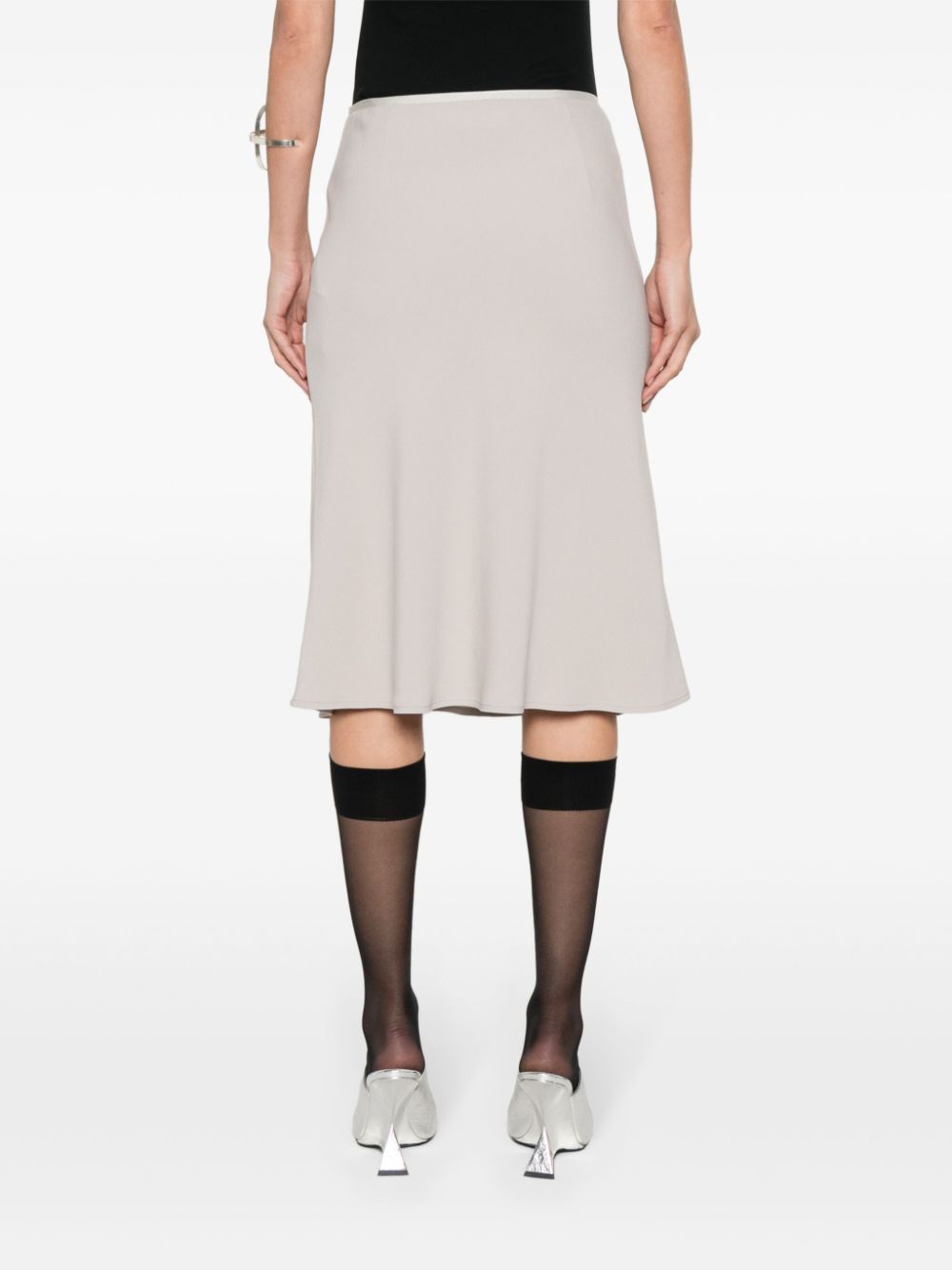 AMI Paris  crepe midi skirt
