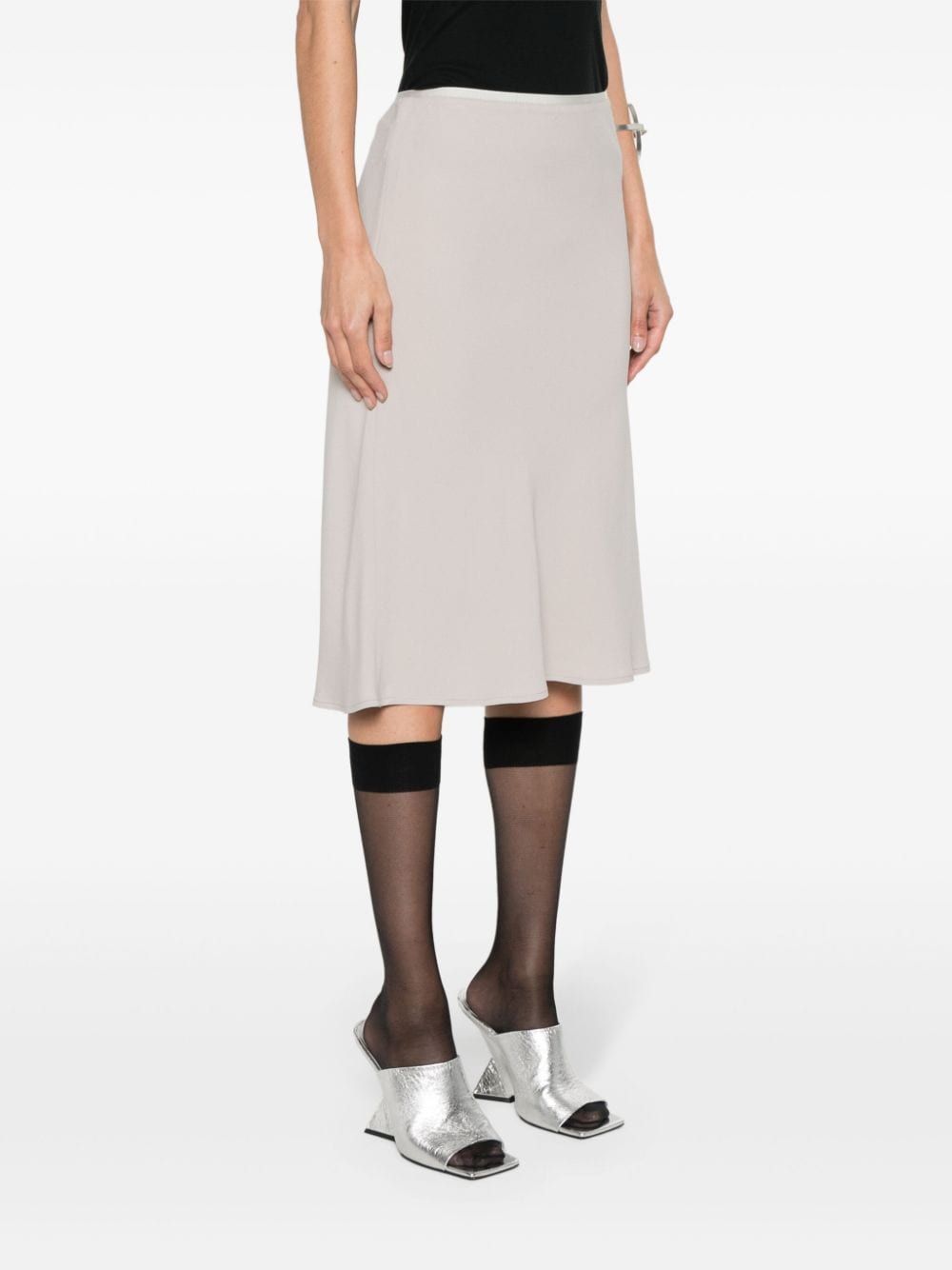 AMI Paris  crepe midi skirt