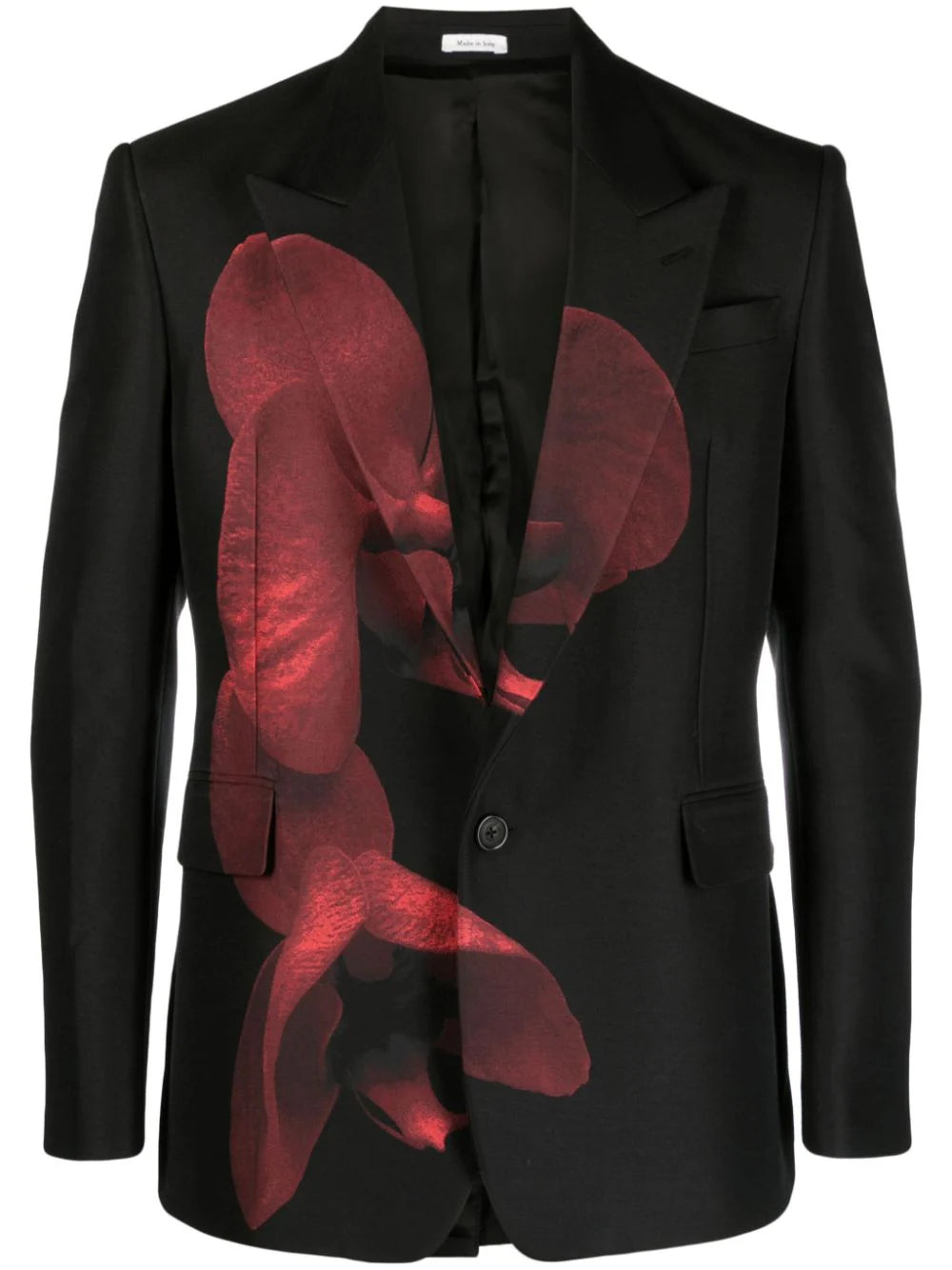 Alexander McQueen  Ink Flower wool-blend blazer