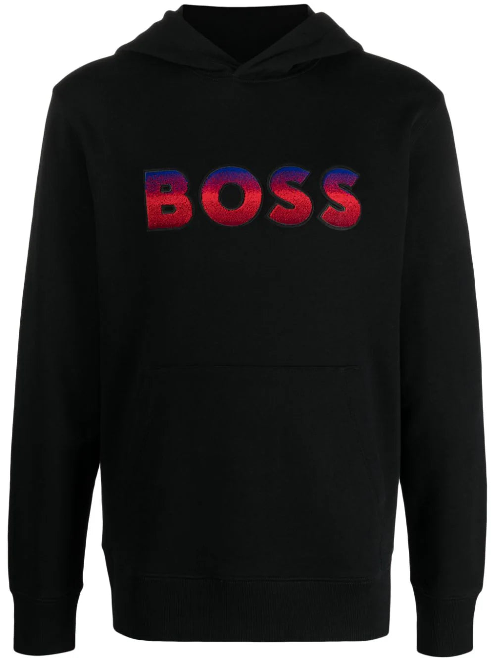 BOSS  logo-print gradient-effect hoodie