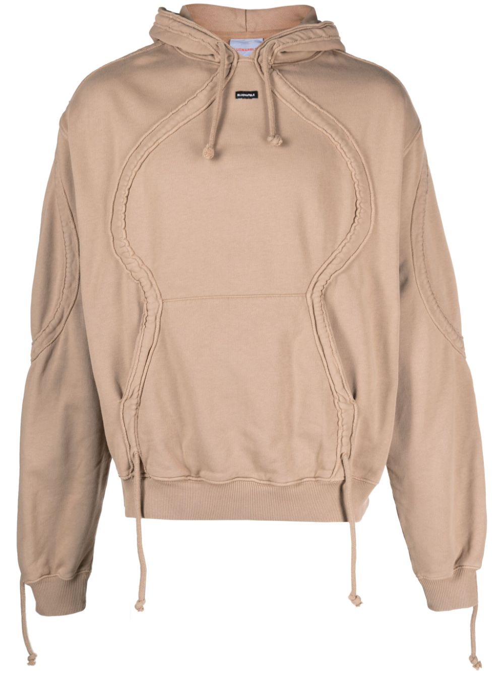 BLUEMARBLE  logo-patch cotton hoodie