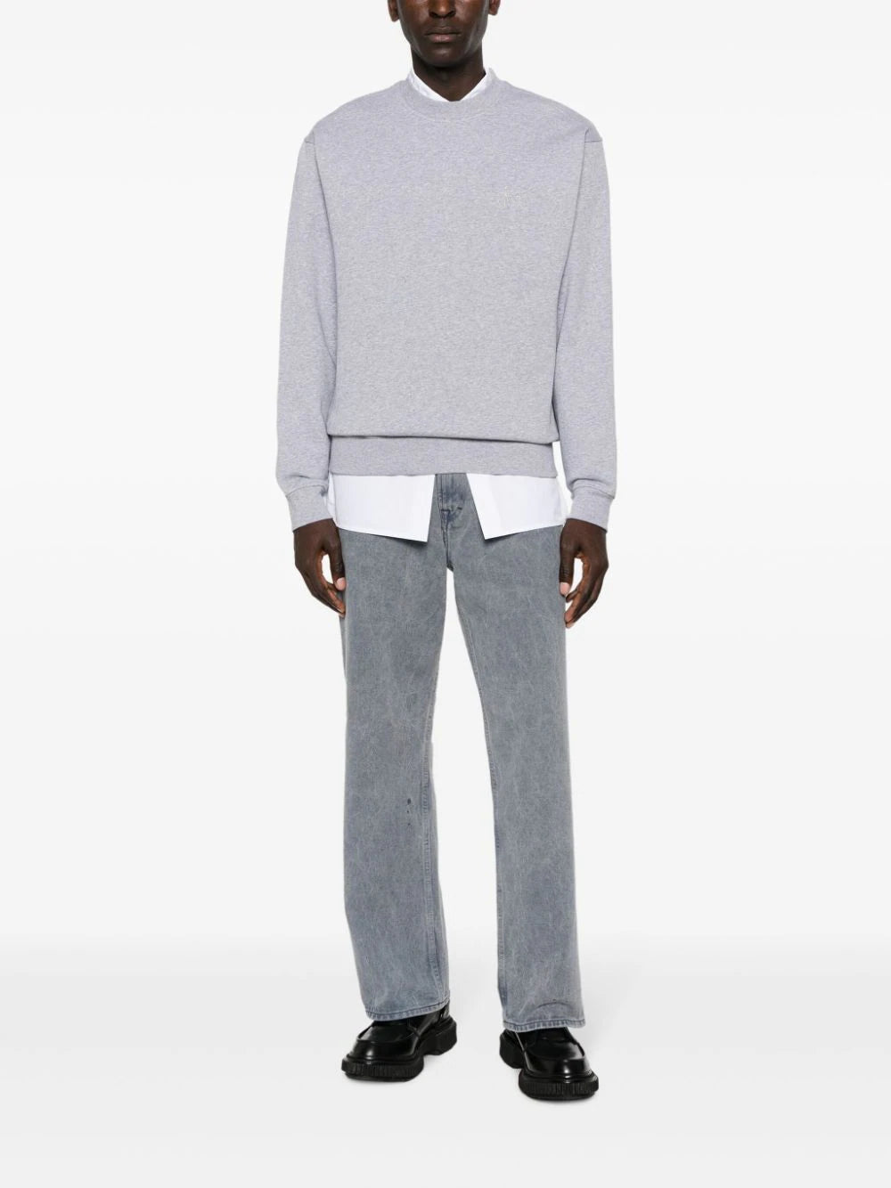 A.P.C. x JW Anderson logo-embroidered cotton sweatshirt