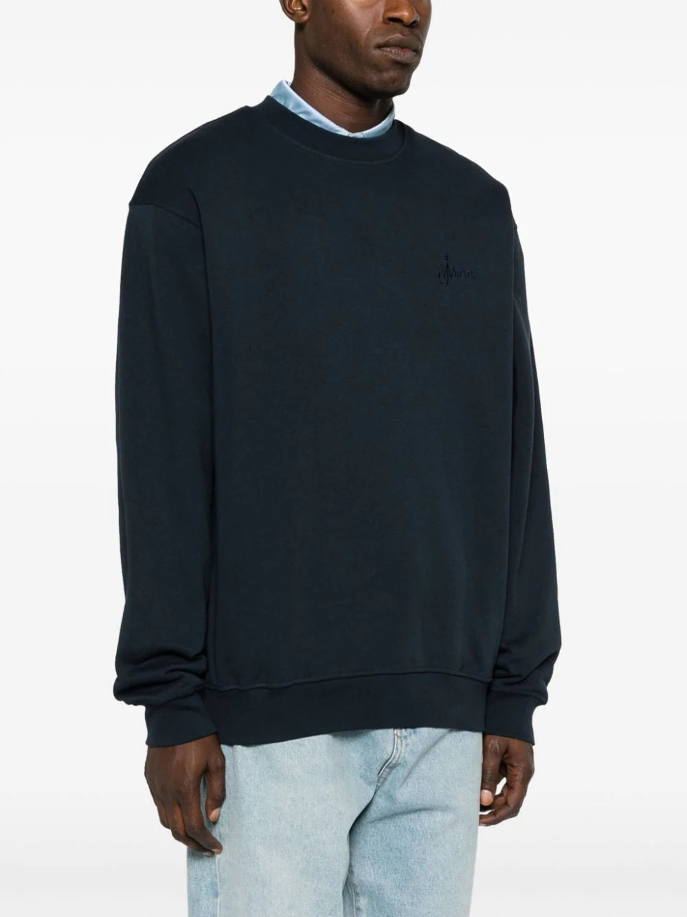 A.P.C. x JW Anderson logo-embroidered cotton sweatshirt