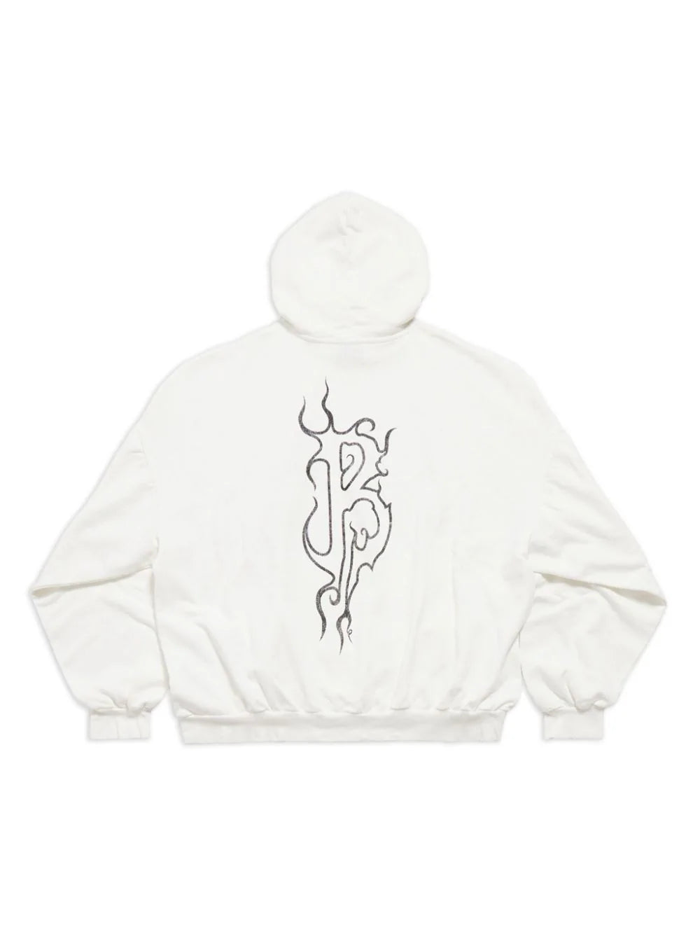 Balenciaga  logo-print cotton hoodie