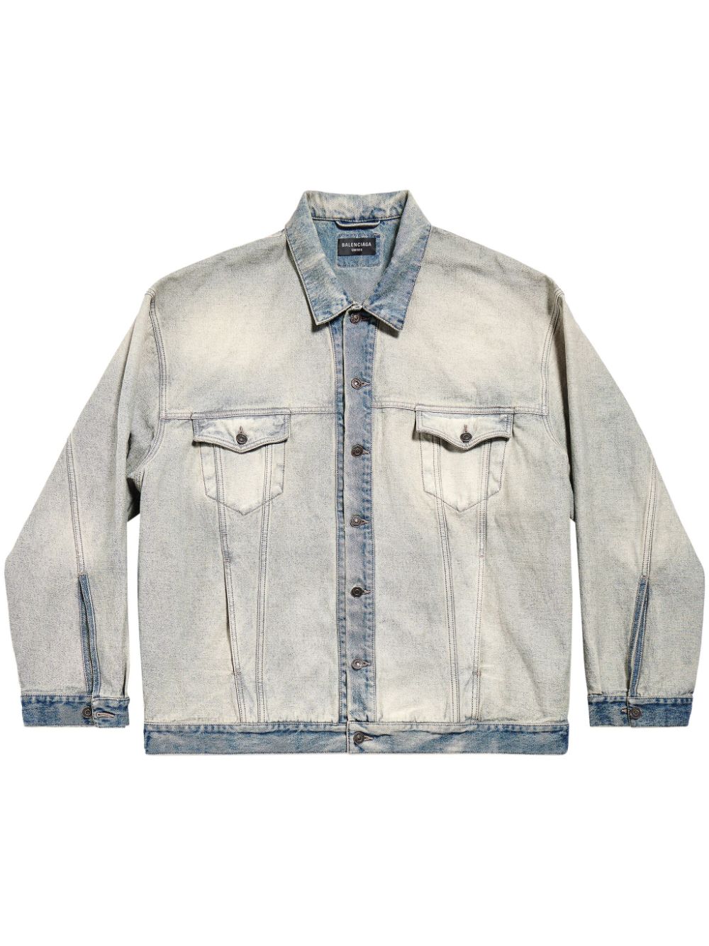 Balenciaga oversized washed denim jacket