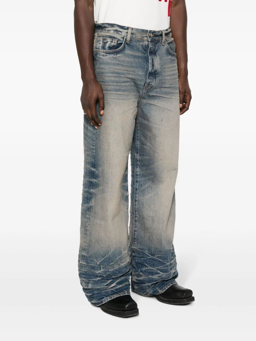 AMIRI  faded wide-leg jeans