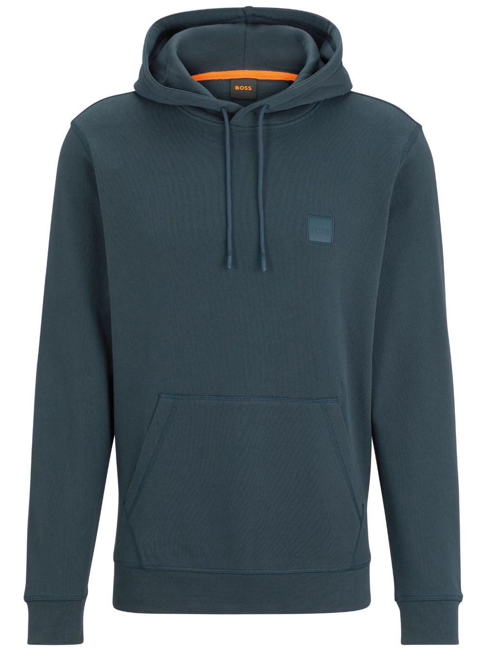 BOSS  logo-appliqué cotton hoodie