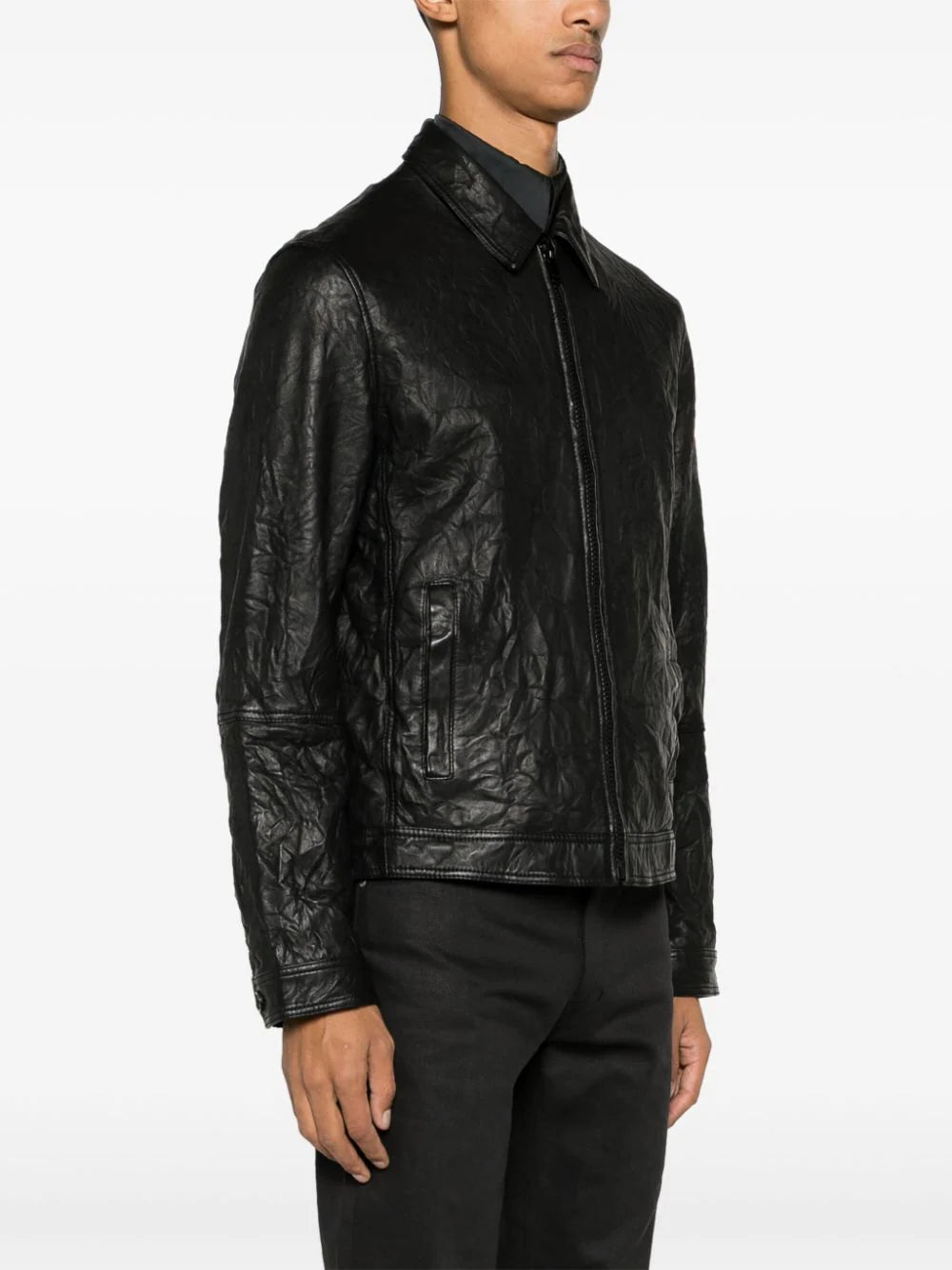 Zadig&Voltaire  cracked-effect leather jacket
