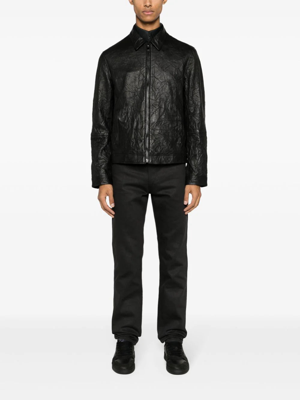 Zadig&Voltaire  cracked-effect leather jacket