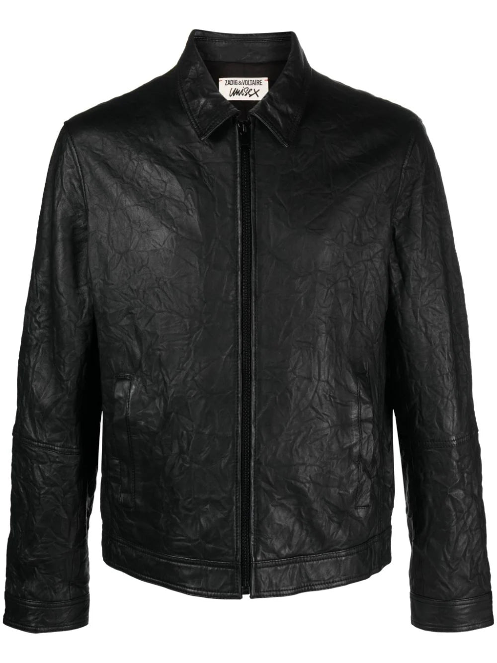 Zadig&Voltaire  cracked-effect leather jacket
