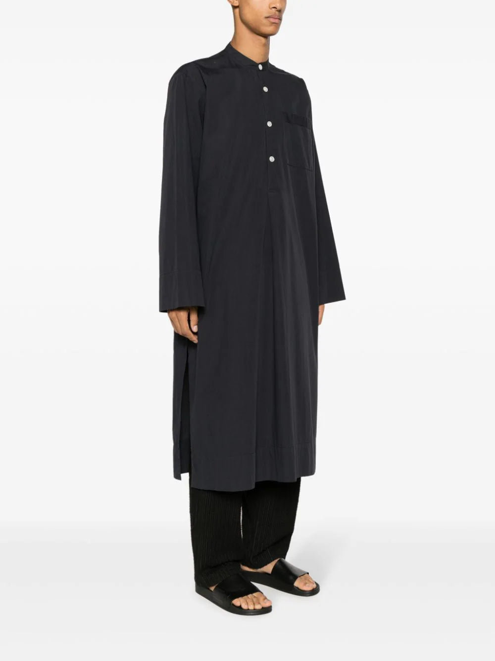 Birkenstock x Tekla mandarin-collar organic cotton shirt - Image 4