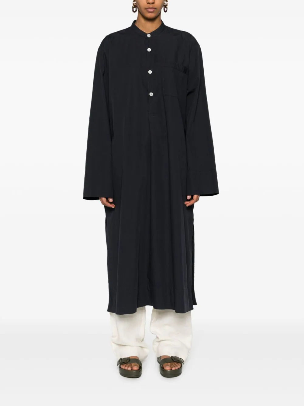 Birkenstock x Tekla mandarin-collar organic cotton shirt - Image 3