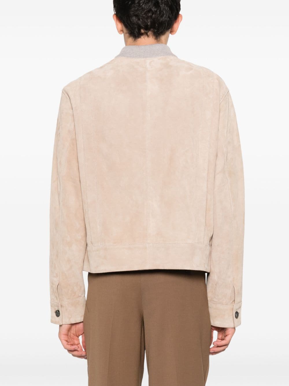 AMI Paris suede bomber jacket