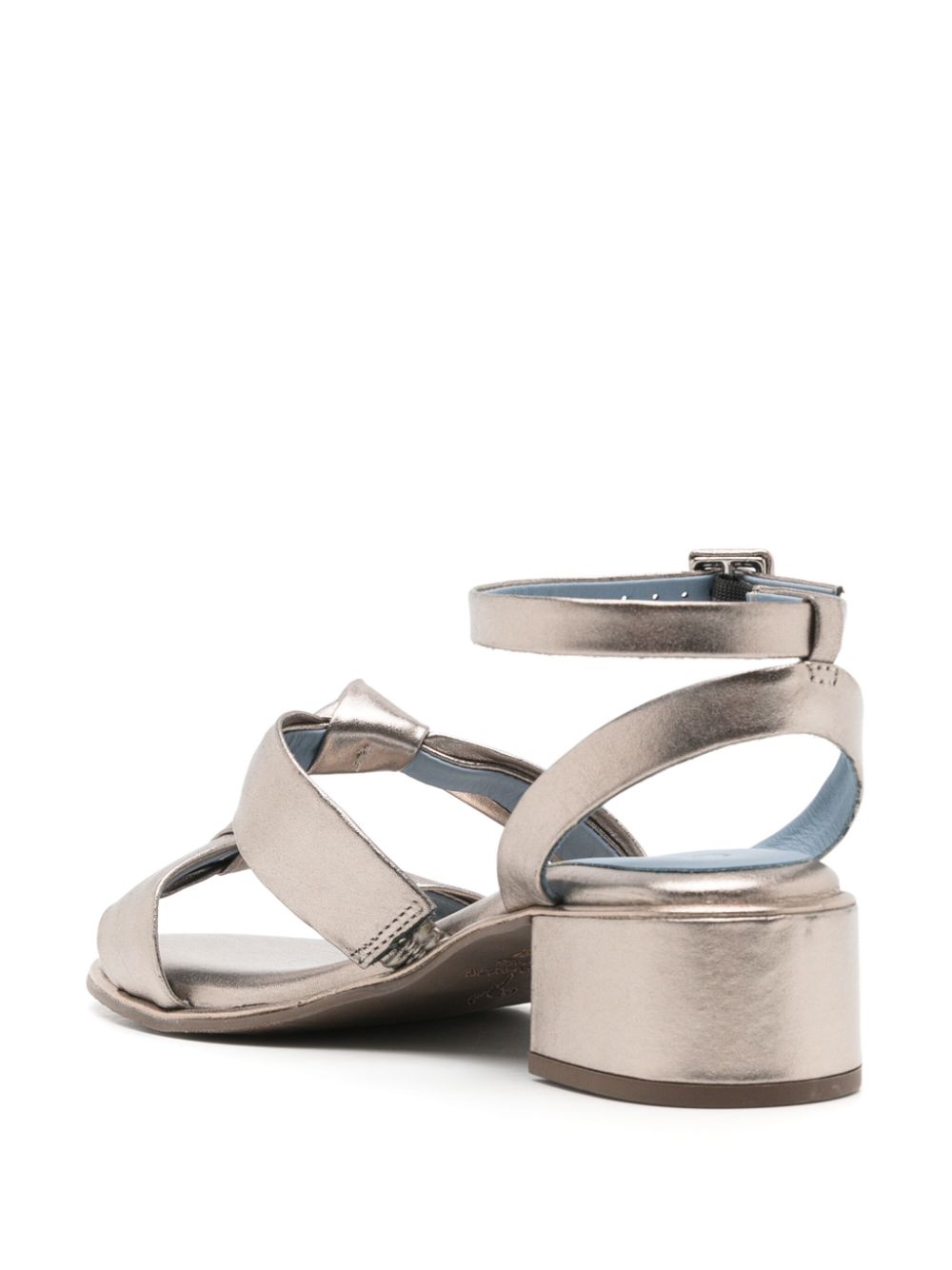 Blue Bird Shoes Pewter knot-detailing sandals