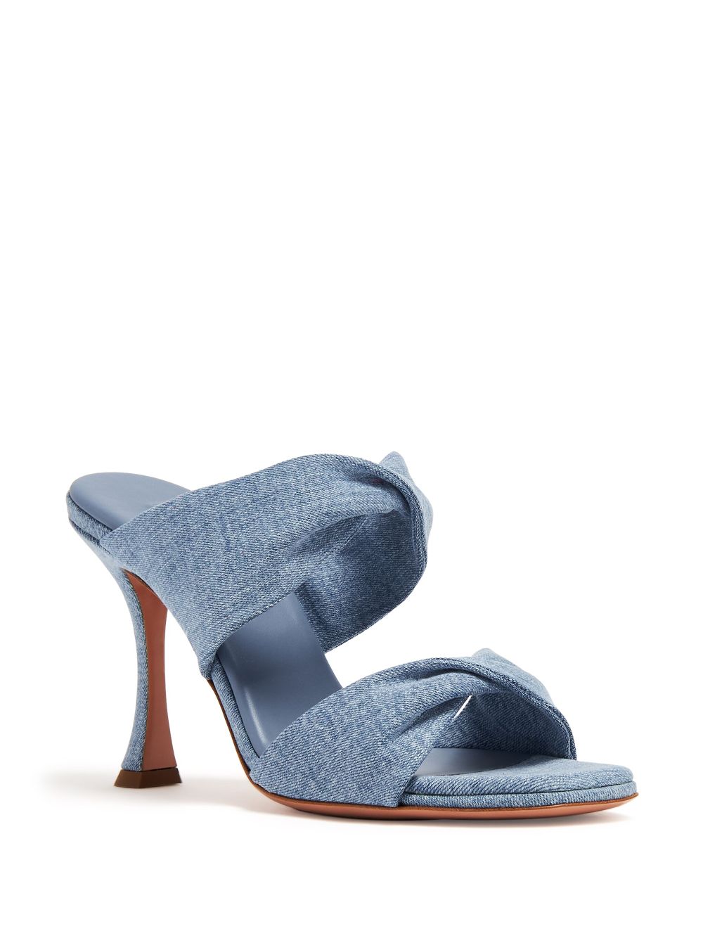 Aquazzura  Twist 95mm denim sandals