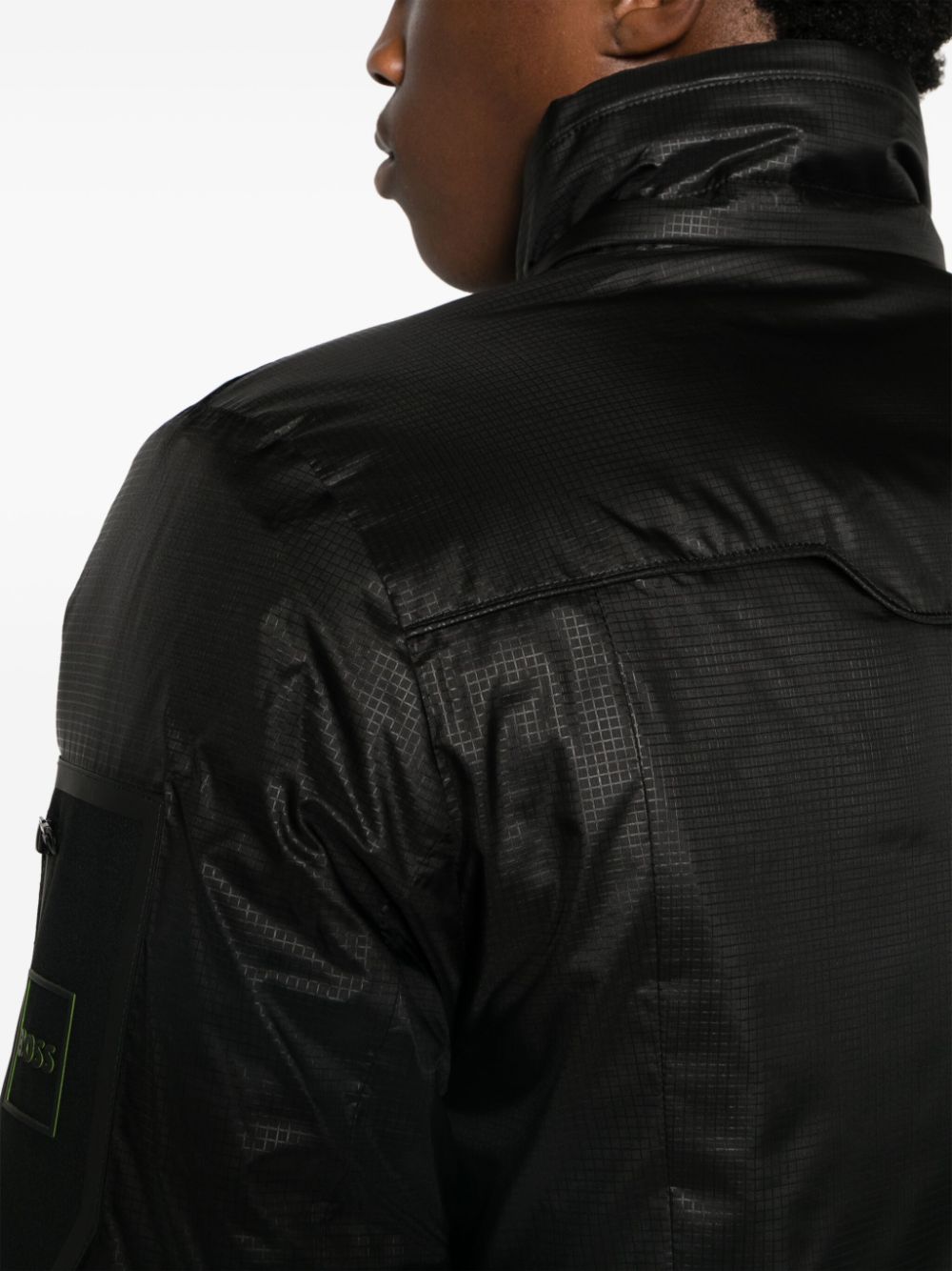 BOSS zipped hooded lightweight jacket