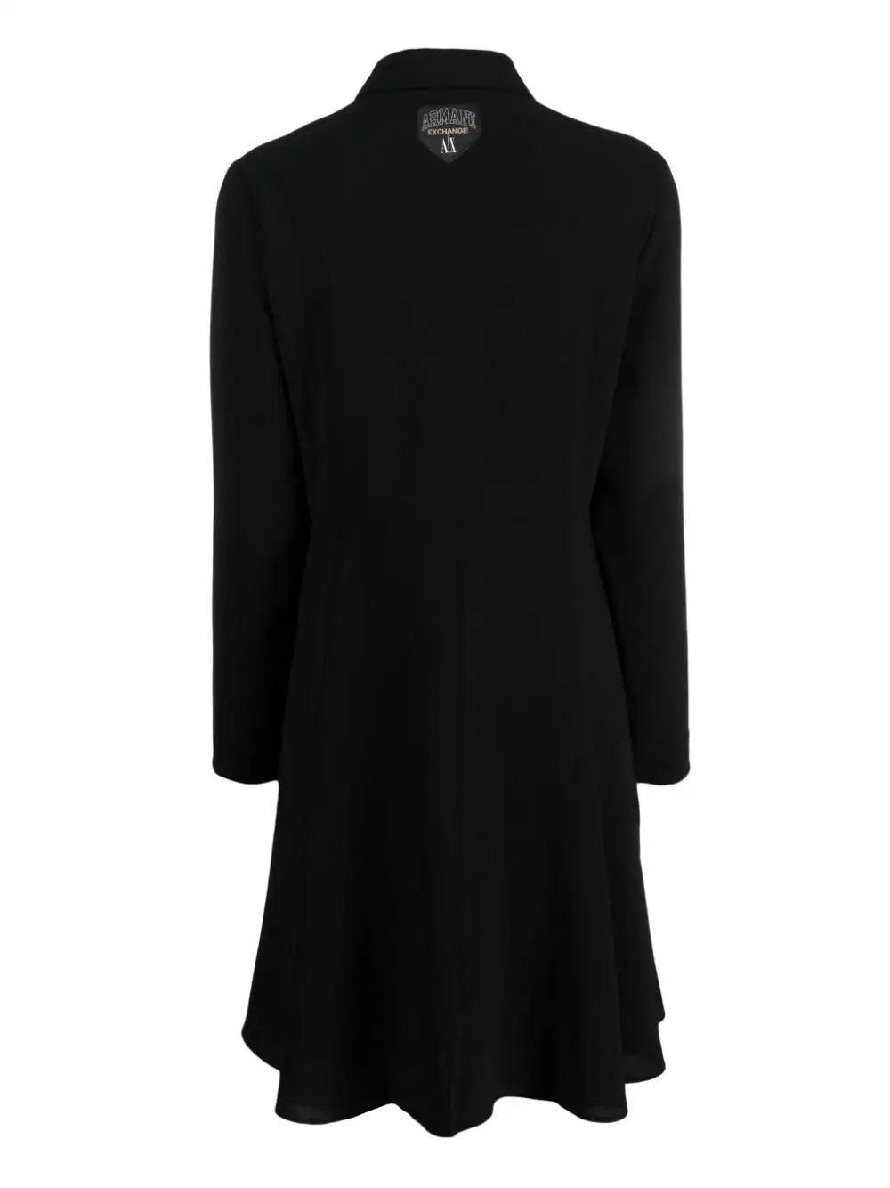 Armani Exchange logo-patch flared dress