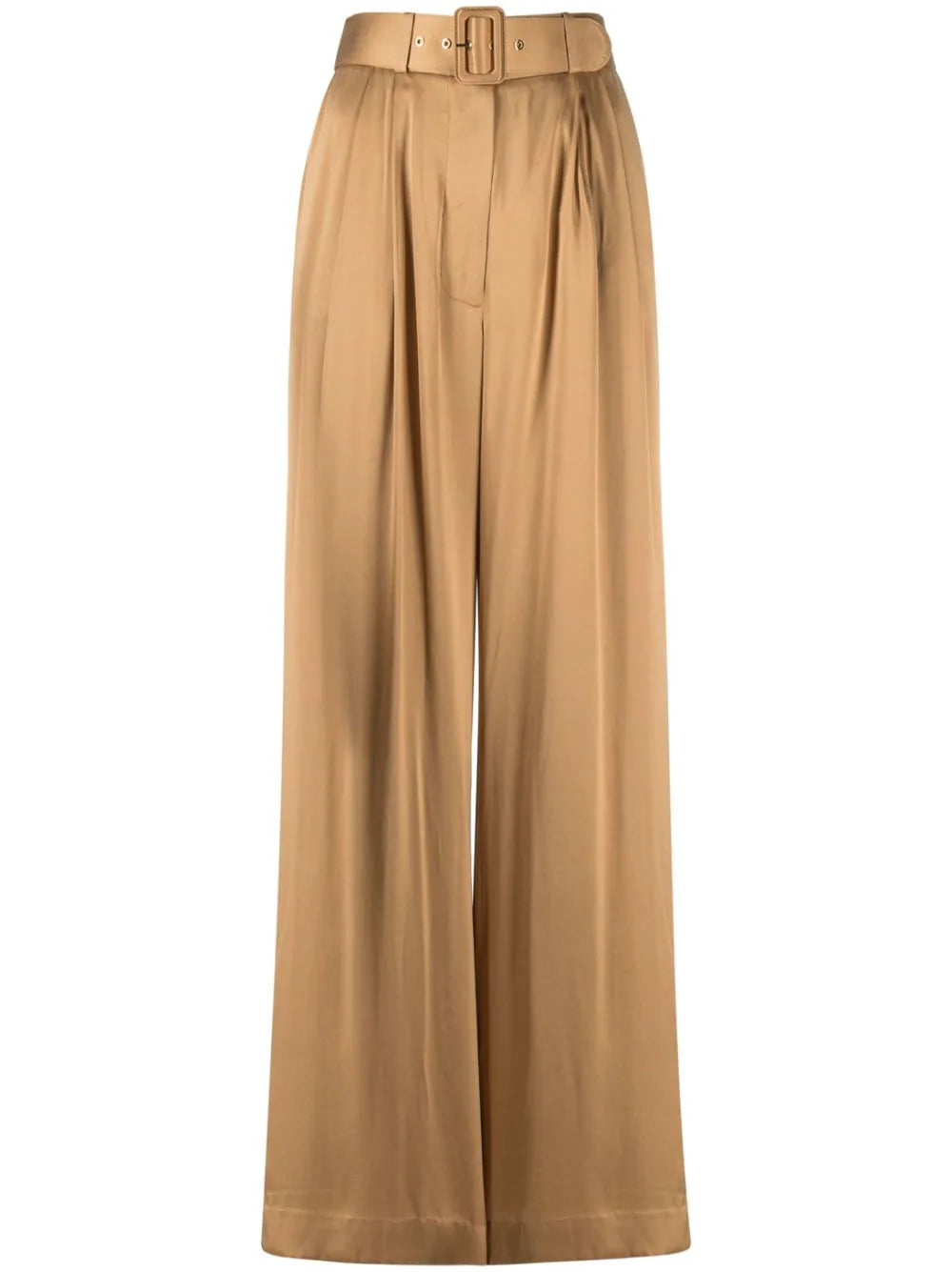 ZIMMERMANN  Tuck wide-leg silk trousers