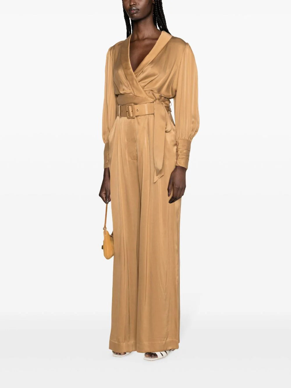 ZIMMERMANN  Tuck wide-leg silk trousers