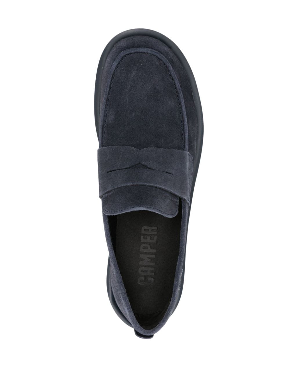 Camper  Wagon suede penny loafers