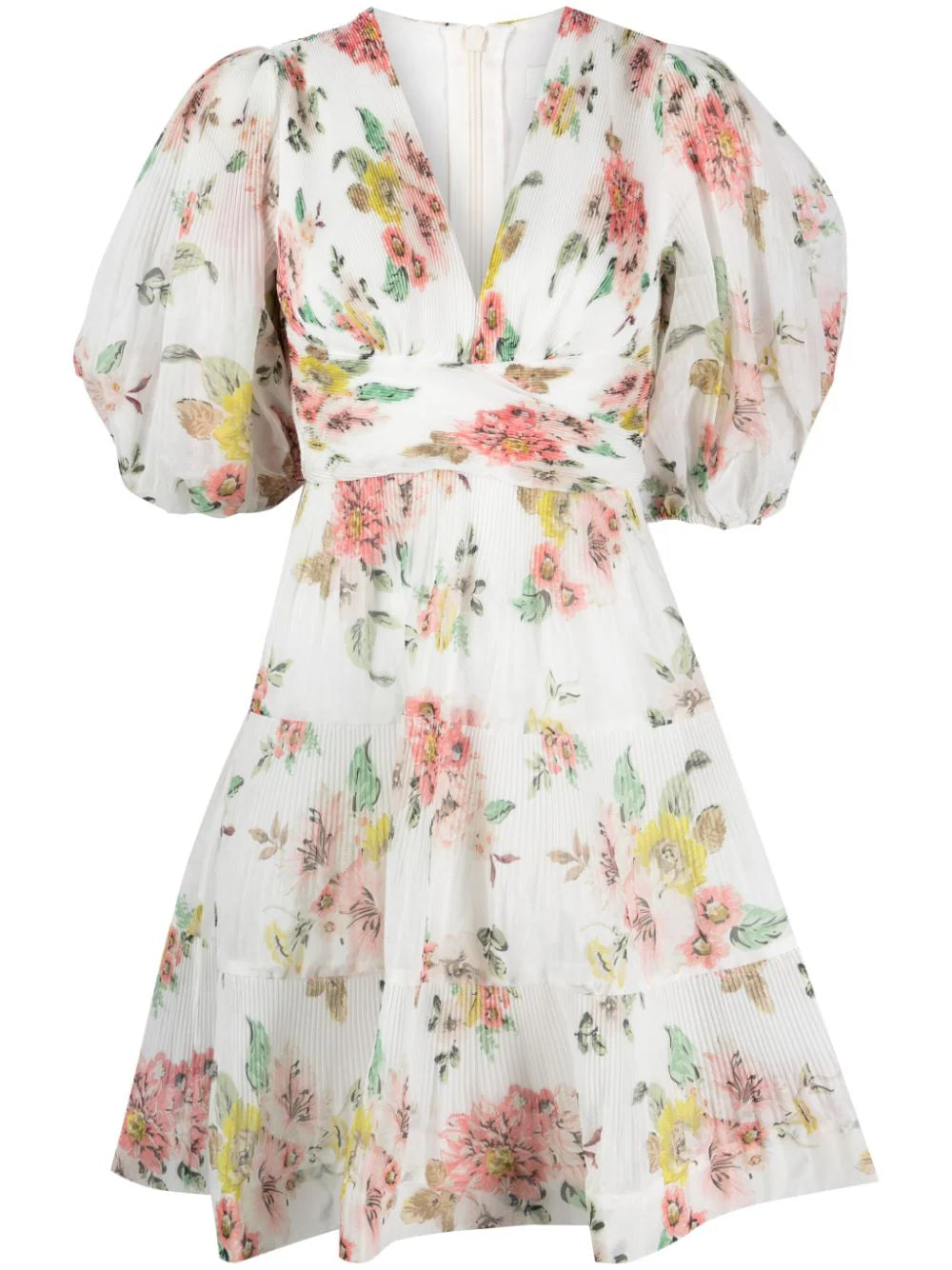 ZIMMERMANN  floral-print puff-sleeve minidress