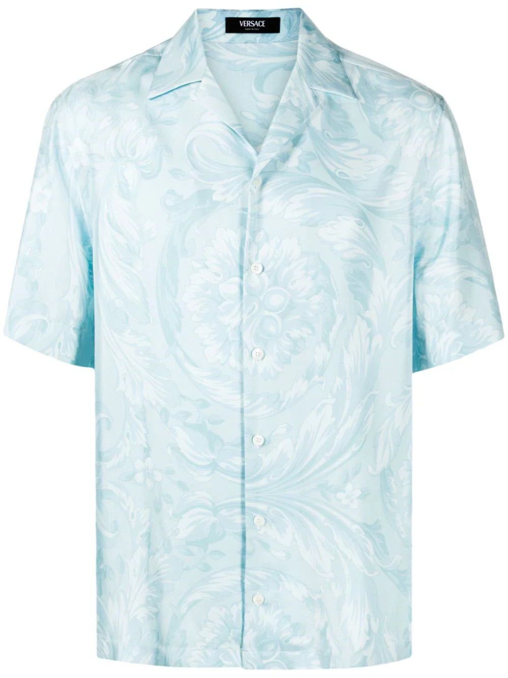 Versace  Barocco-print silk shirt