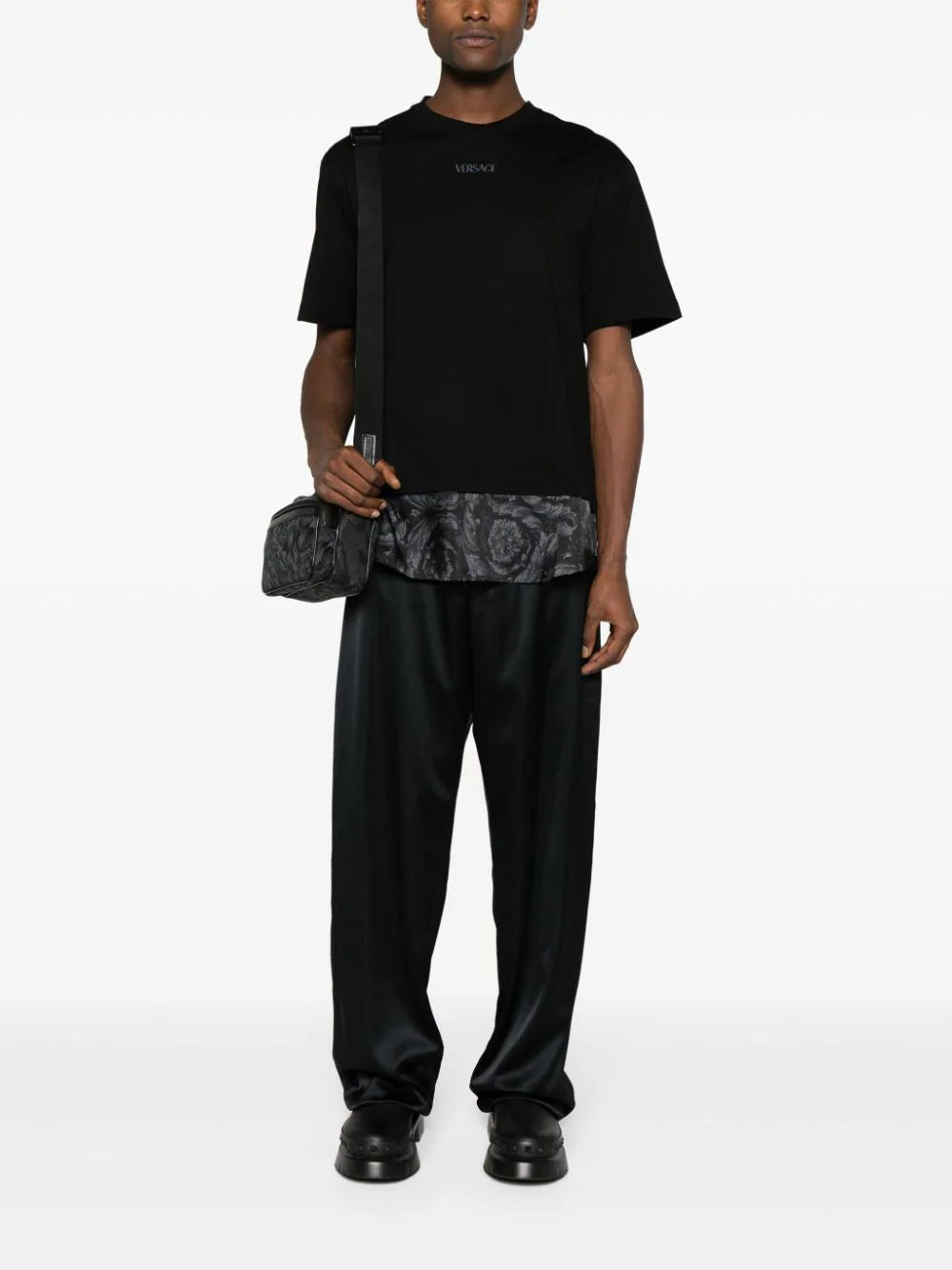 Versace Barocco-print cotton T-shirt
