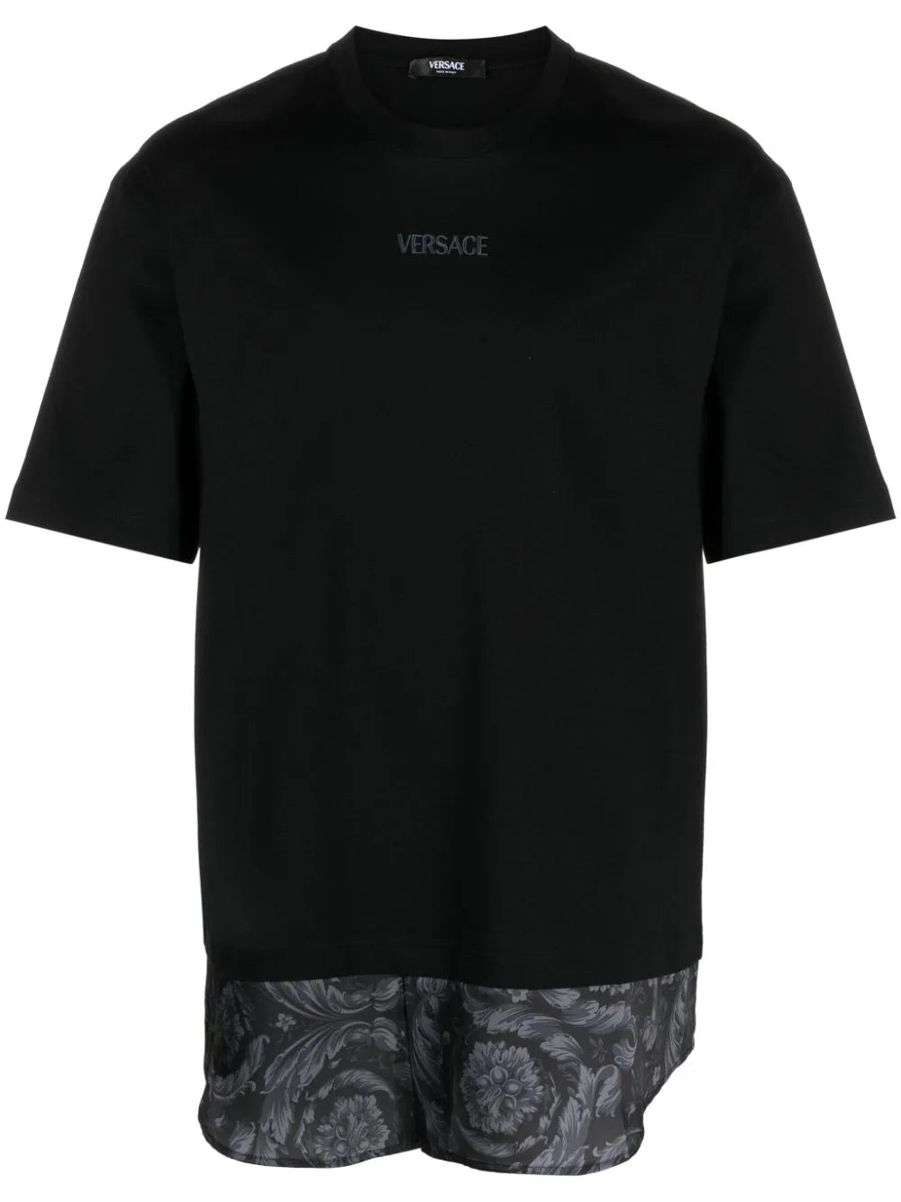 Versace  Barocco-print cotton T-shirt