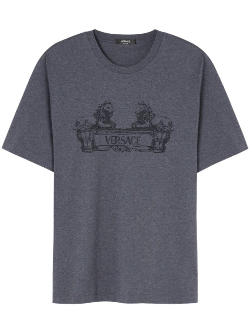 Versace  logo-print cotton T-shirt