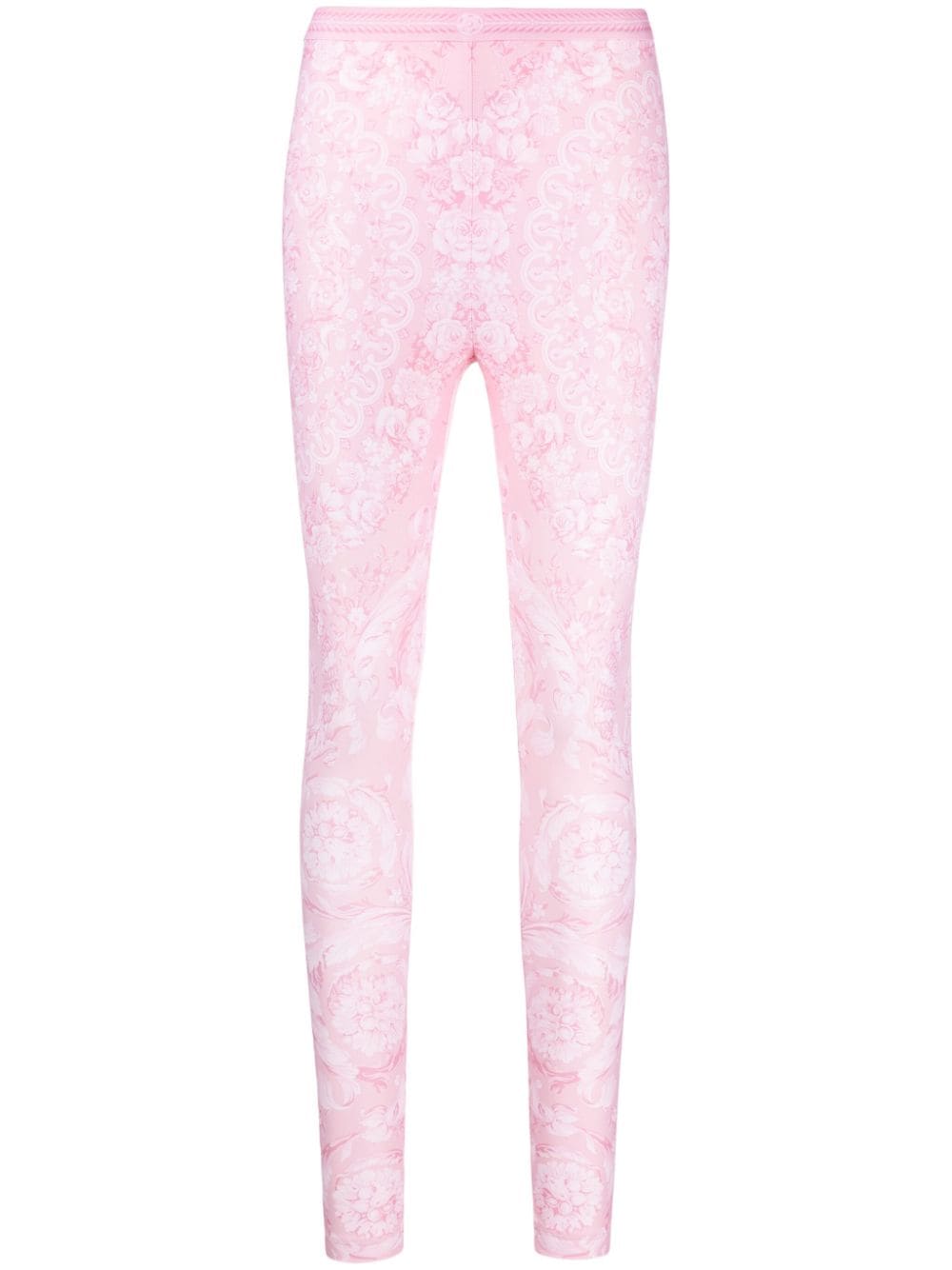 Versace  Barocco-print jersey leggings