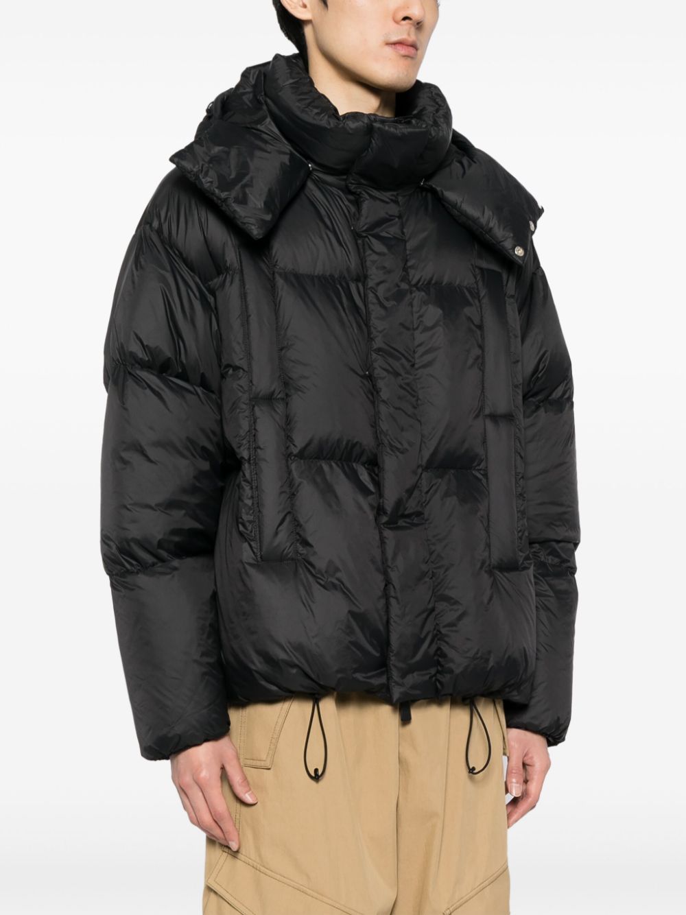 Bacon Andrew detachable-hood padded jacket