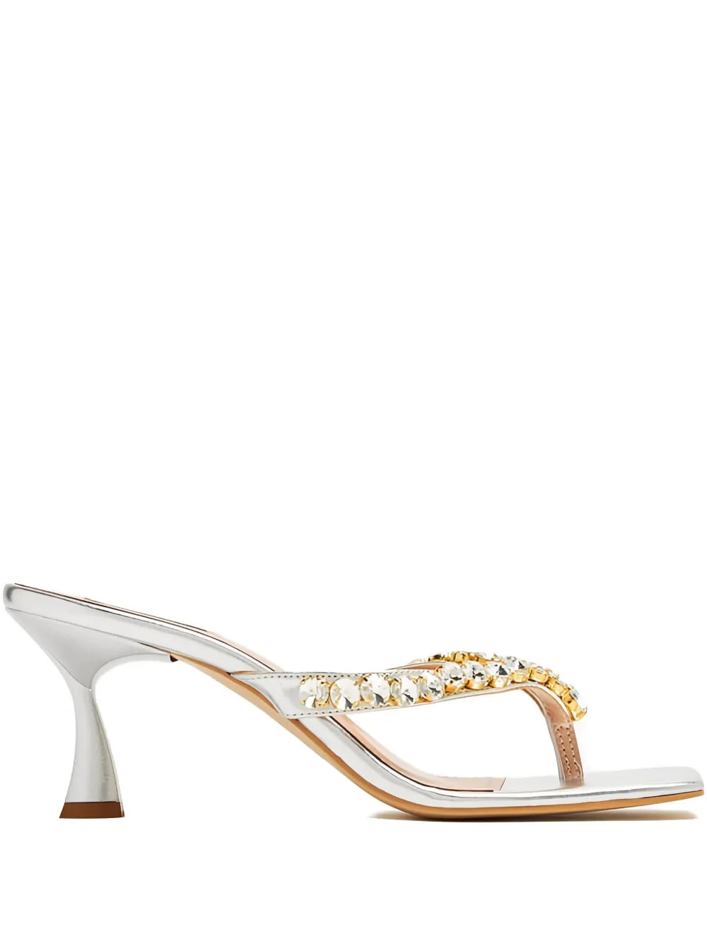 Vanina  70mm crystal-embellished square-toe sandals