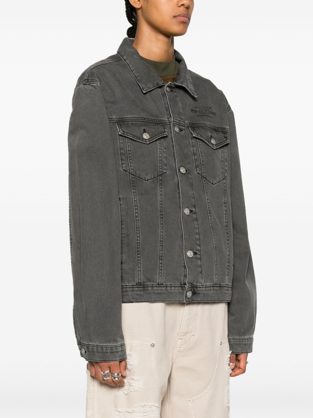 1017 ALYX 9SM  x Mark Flood printed denim jacket
