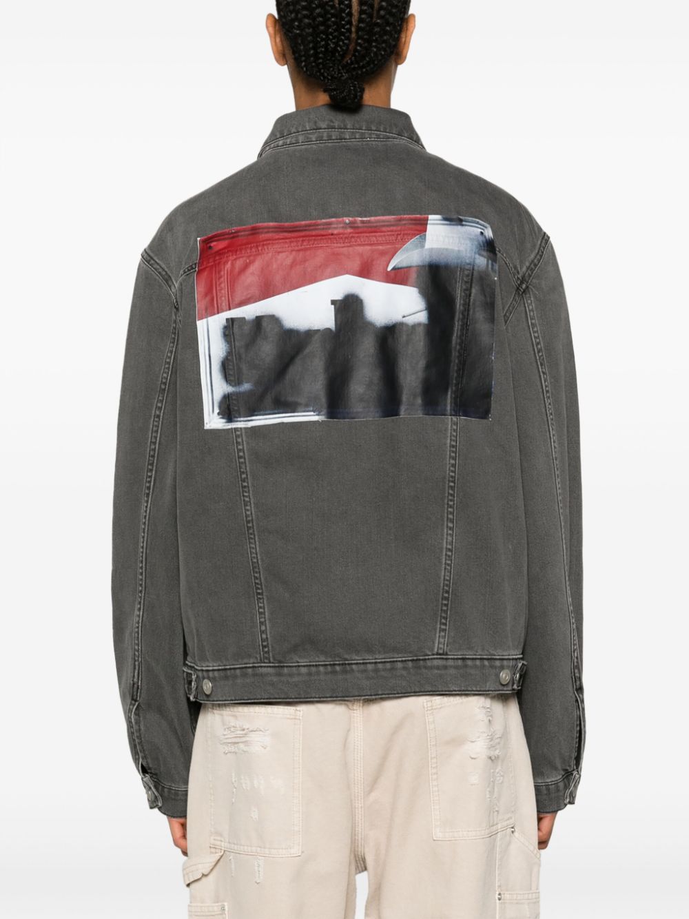 1017 ALYX 9SM  x Mark Flood printed denim jacket
