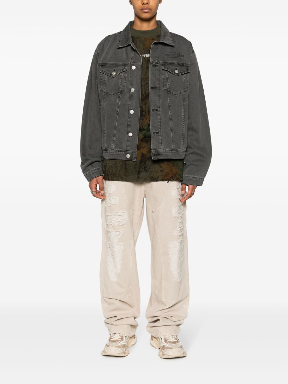 1017 ALYX 9SM  x Mark Flood printed denim jacket