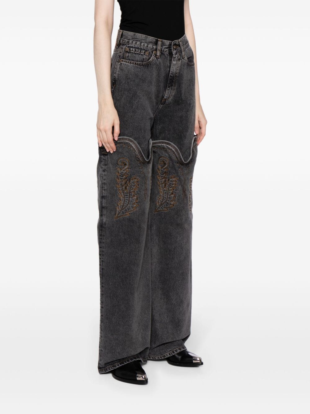 Y/Project Cowboy High Cuff jeans