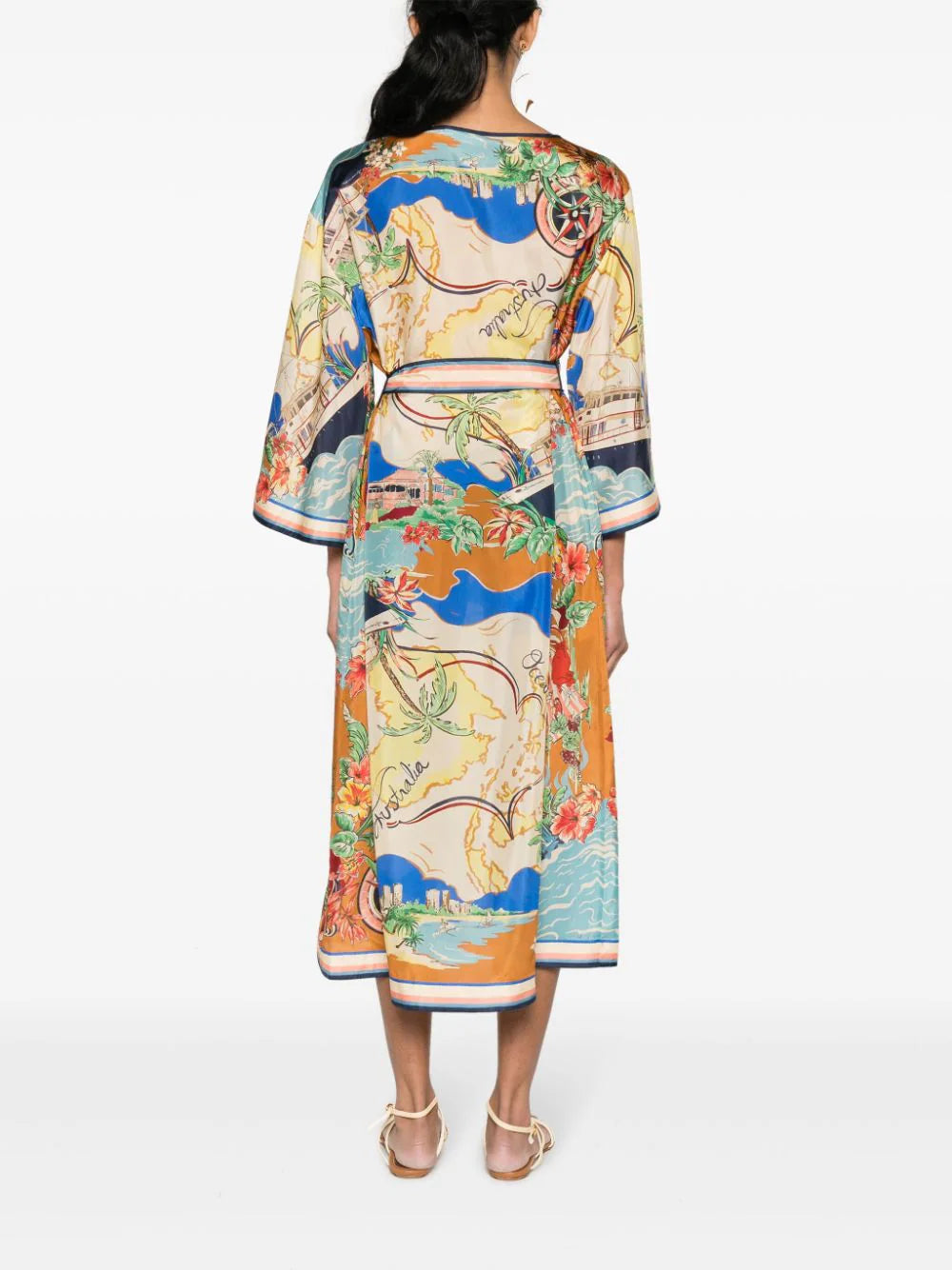 ZIMMERMANN  Alight flared silk midi dress