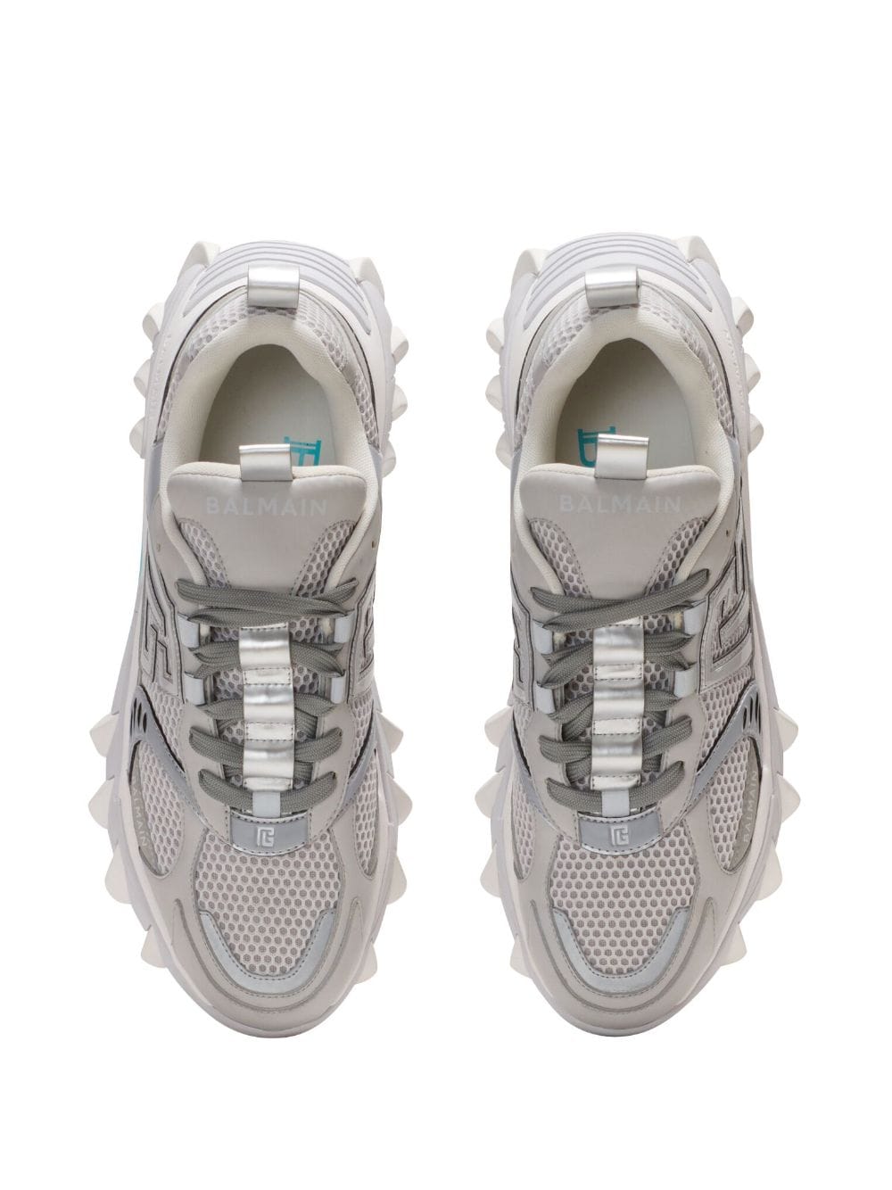 Balmain B-East PB panelled sneakers