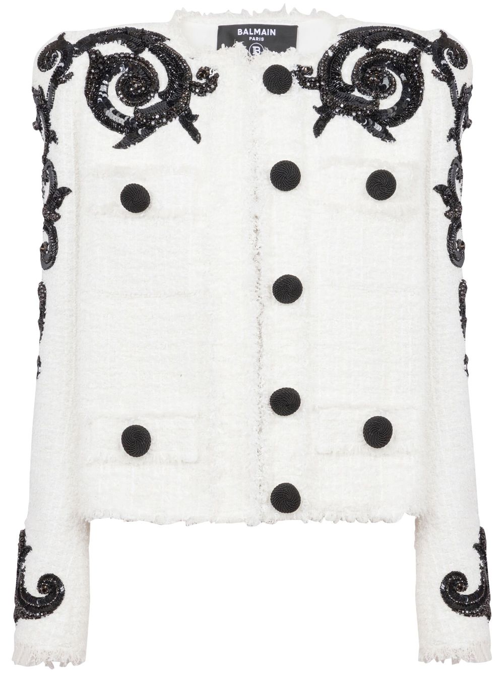 Balmain  embroidered tweed jacket
