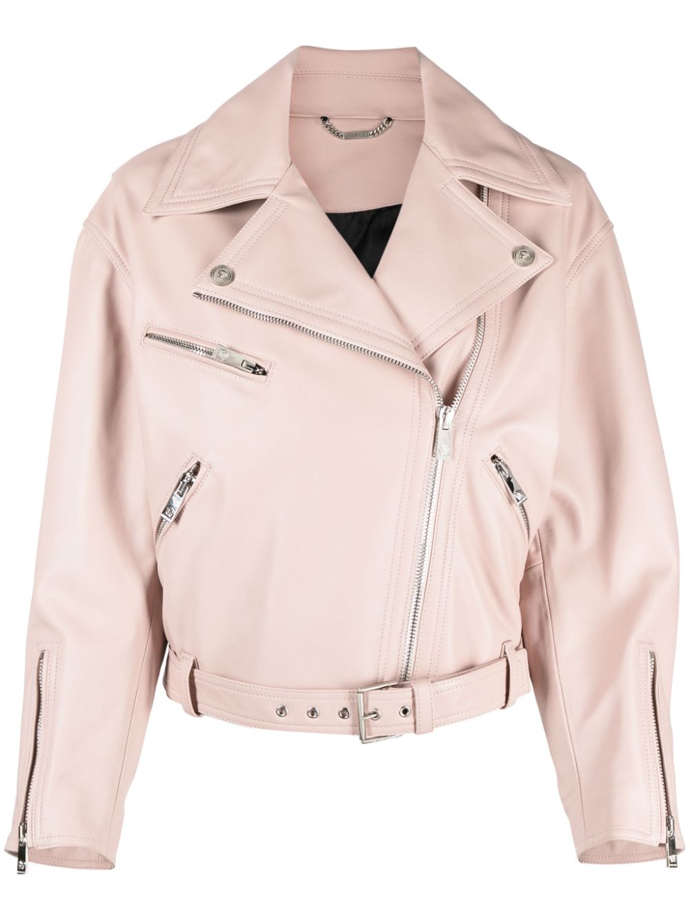 Versace leather biker jacket