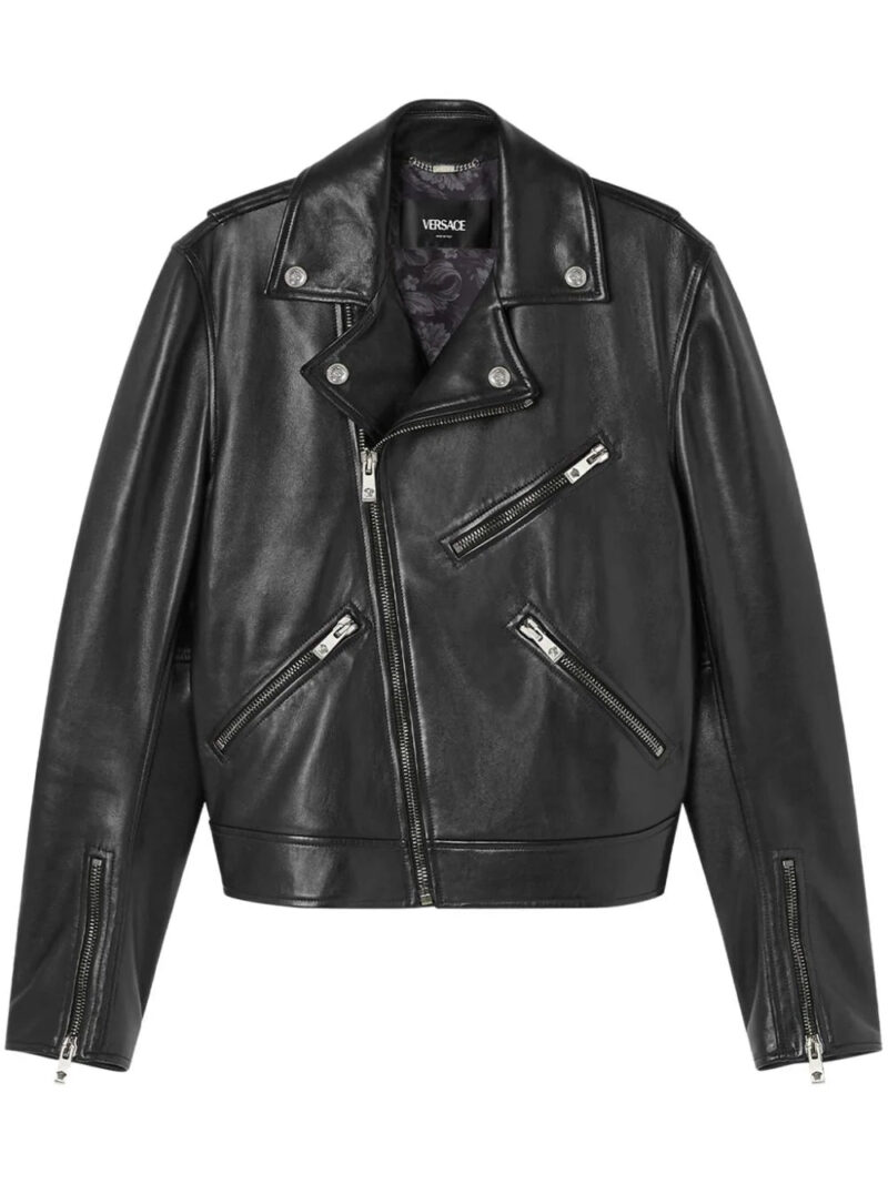 Versace  leather biker jacket