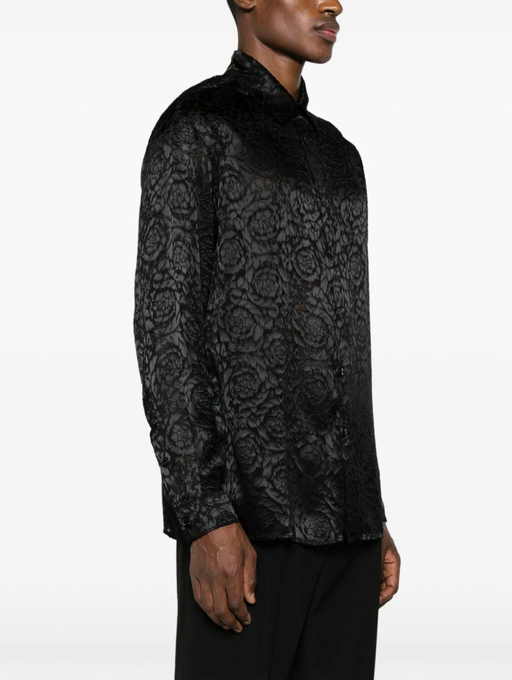 Versace  Barocco devoré-effect shirt