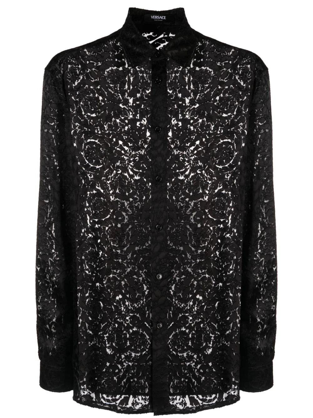Versace  Barocco devoré-effect shirt