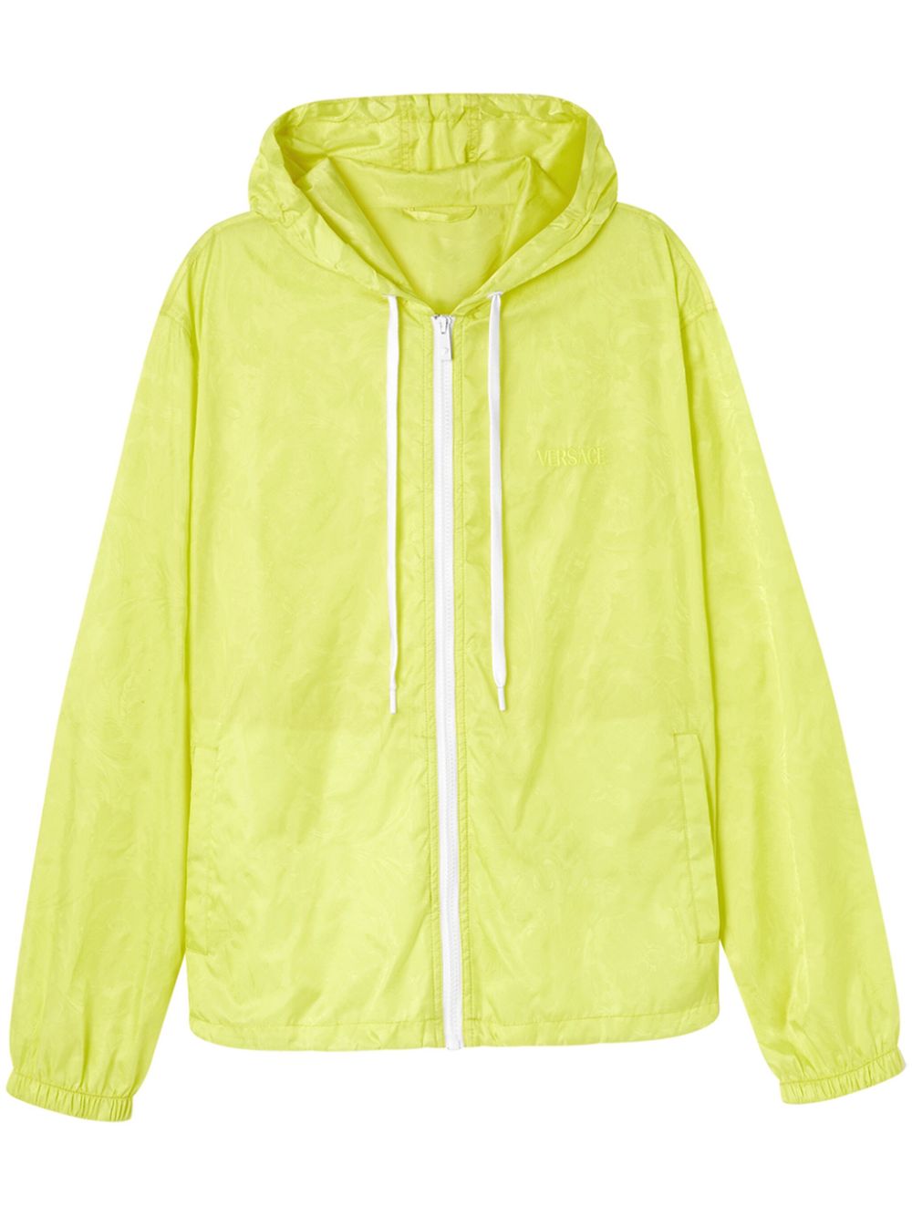Versace  Barocco-jacquard drawstring hooded jacket