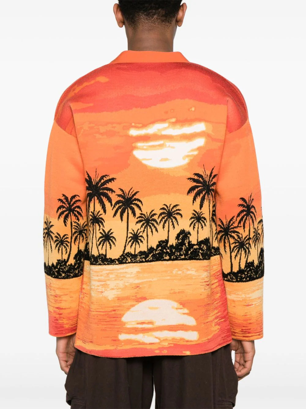 Alanui  Kerala Sunset intarsia-knit cardigan