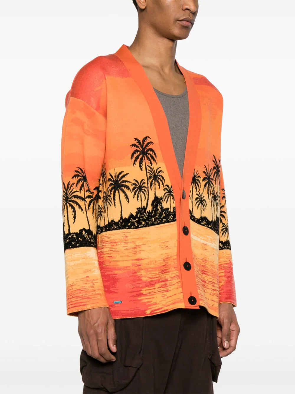 Alanui  Kerala Sunset intarsia-knit cardigan